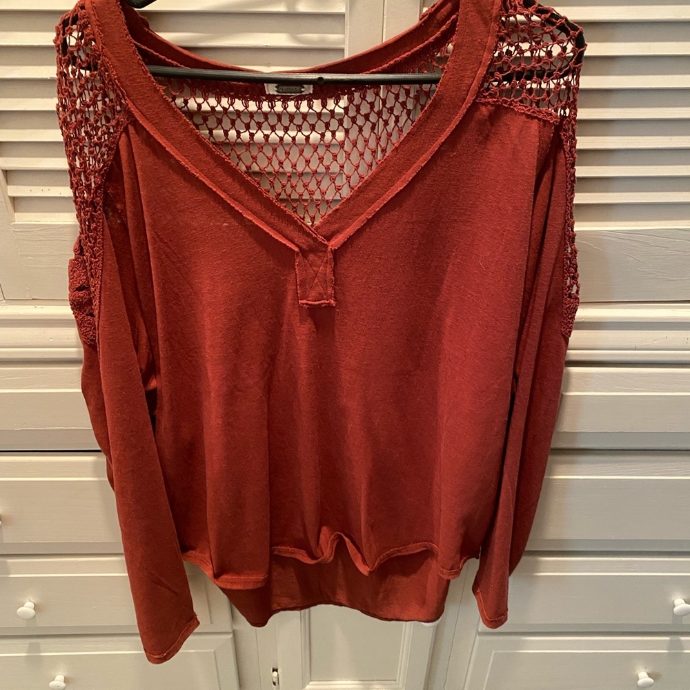 cute comfy top have been worn 2 or 3 times .